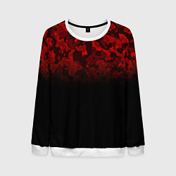 Свитшот мужской BLACK RED CAMO RED MILLITARY, цвет: 3D-белый