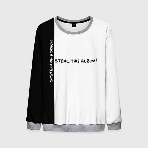 Мужской свитшот System of a Down - Steal This Album! / 3D-Меланж – фото 1