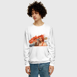 Свитшот мужской Lockdown - Лилу Даллас, цвет: 3D-белый — фото 2