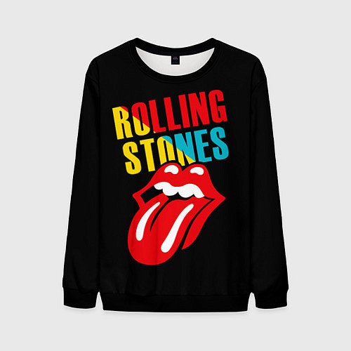 Мужской свитшот Роллинг Стоунз Rolling Stones / 3D-Черный – фото 1