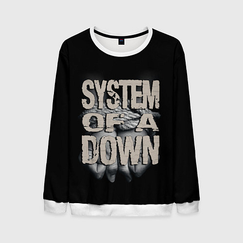 Мужской свитшот System of a Down / 3D-Белый – фото 1