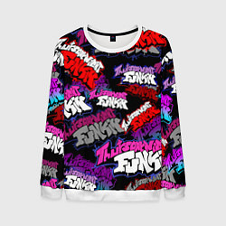 Свитшот мужской Friday Night Funkin FNF, цвет: 3D-белый