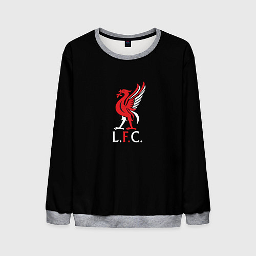 Мужской свитшот Leverpool YNWA / 3D-Меланж – фото 1