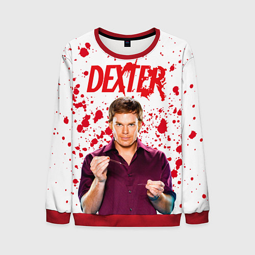 Мужской свитшот Декстер Dexter / 3D-Красный – фото 1