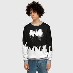 Свитшот мужской Black sity Город тьмы ART 2, цвет: 3D-меланж — фото 2