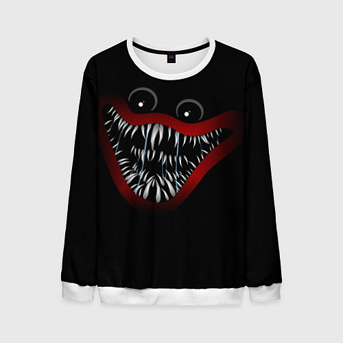 Мужской свитшот Хагги Вагги Huggy Wuggy / 3D-Белый – фото 1