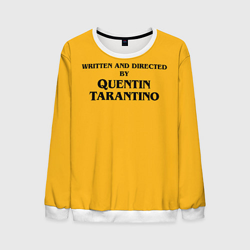 Мужской свитшот Срежиссировано Квентином Тарантино / 3D-Белый – фото 1