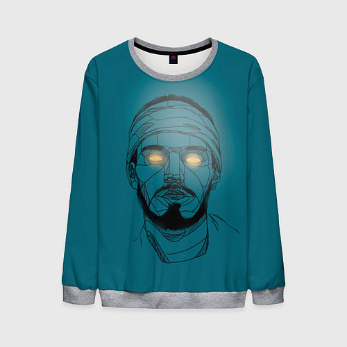 Мужской свитшот Многозаал Арт / 3D-Меланж – фото 1