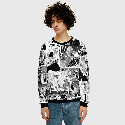 Мужской свитшот Токийские мстители манга / 3D-Черный – фото 3