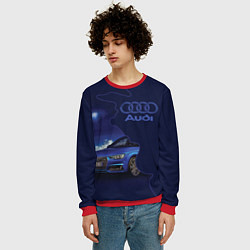 Свитшот мужской AUDI лого, цвет: 3D-красный — фото 2