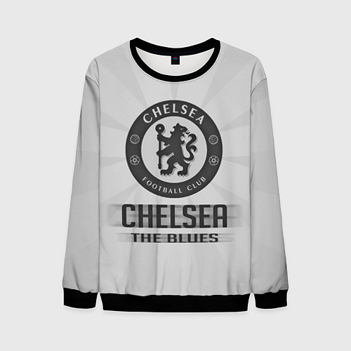 Мужской свитшот Chelsea FC Graphite Theme / 3D-Черный – фото 1