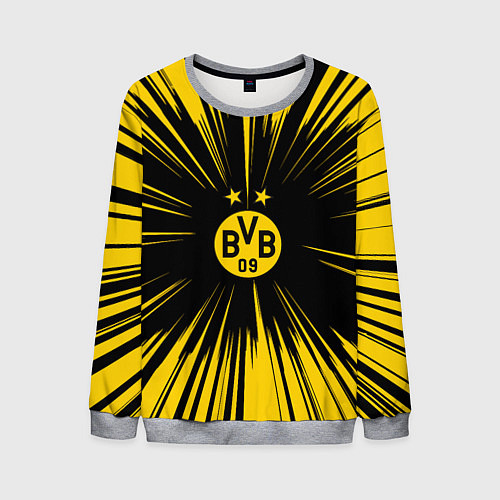 Мужской свитшот Borussia Dortmund Crush Theme / 3D-Меланж – фото 1