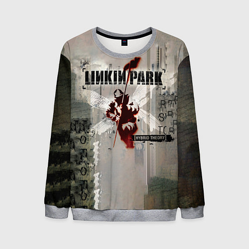 Мужской свитшот Hybrid Theory Live Around The World - Linkin Park / 3D-Меланж – фото 1