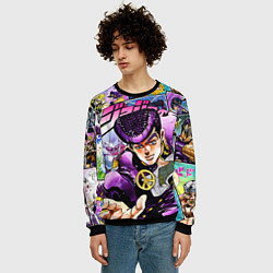 Свитшот мужской JoJos Bizarre Adventure: Josuke, цвет: 3D-черный — фото 2