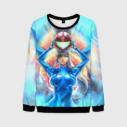 Свитшот мужской Самус Аран Samus Aran, цвет: 3D-черный