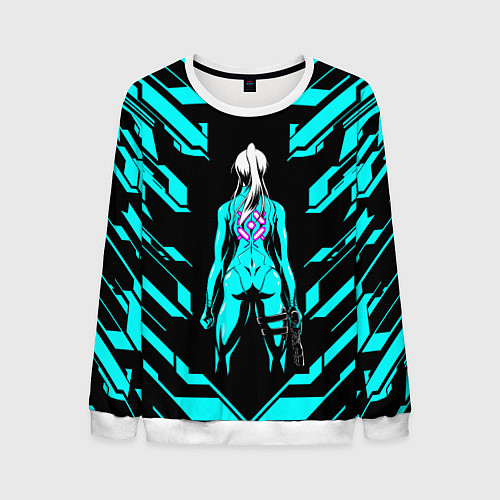 Мужской свитшот Samus Metroid / 3D-Белый – фото 1