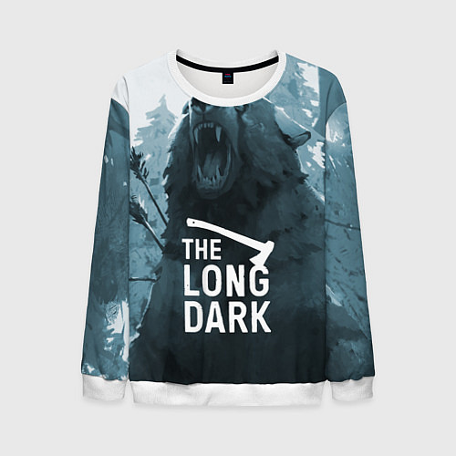 Мужской свитшот The Long Dark медведь / 3D-Белый – фото 1