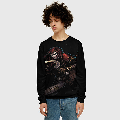 Мужской свитшот The Grim Buffoon / 3D-Черный – фото 3