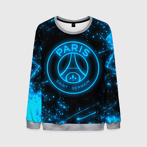 Мужской свитшот PSG NEON STYLE SPORT ПСГ НЕОН / 3D-Меланж – фото 1