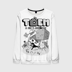 Свитшот мужской TOEM A PHOTO ADVENTURE, цвет: 3D-белый
