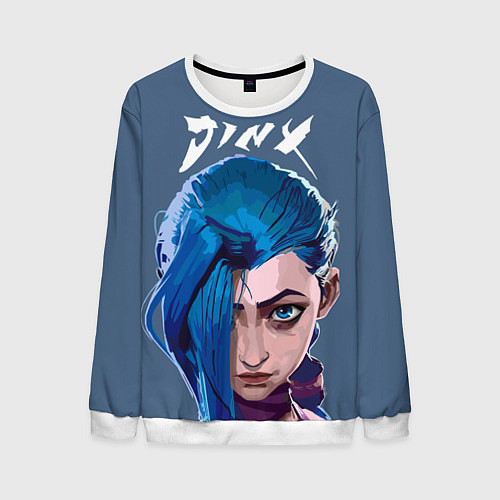 Мужской свитшот Jinx Arcane / 3D-Белый – фото 1