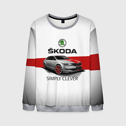 Свитшот мужской Skoda Rapid Sport, цвет: 3D-меланж