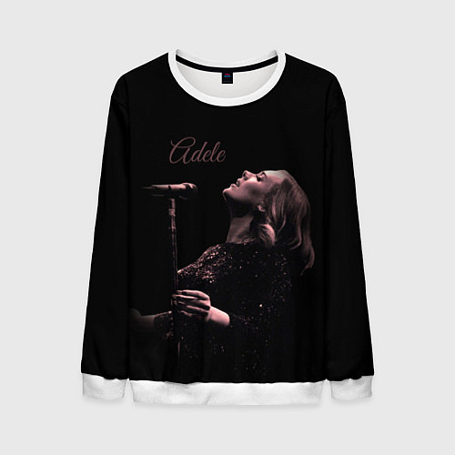 Мужской свитшот Песнь Адель / 3D-Белый – фото 1