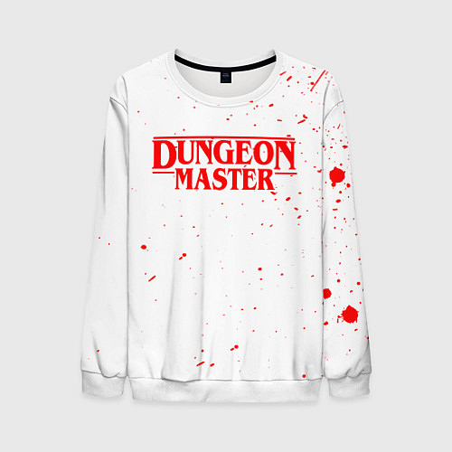 Мужской свитшот DUNGEON MASTER BLOOD ГАЧИМУЧИ БЕЛЫЙ / 3D-Белый – фото 1