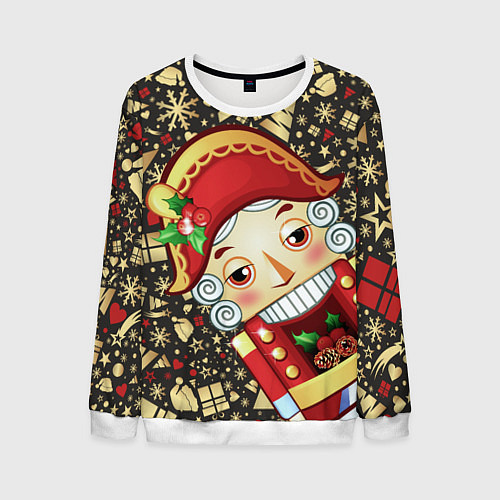 Мужской свитшот ЩЕЛКУНЧИК - 2022 / 3D-Белый – фото 1