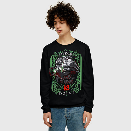 Мужской свитшот ДОТА 2 ПУДЖ / 3D-Черный – фото 3
