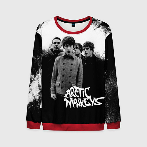 Мужской свитшот Группа Arctic monkeys / 3D-Красный – фото 1