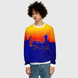 Свитшот мужской Music from the Film More - Pink Floyd, цвет: 3D-белый — фото 2