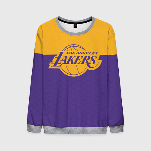 Мужской свитшот LAKERS LINE HEXAGON SPORT / 3D-Меланж – фото 1