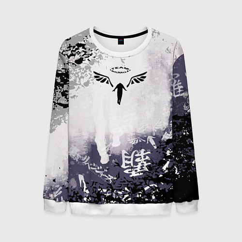 Мужской свитшот Токийские мстители - Подтёки красок / 3D-Белый – фото 1