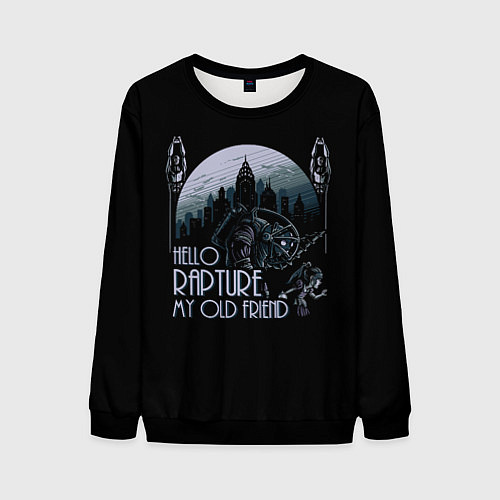 Мужской свитшот Добро пожаловать в Рапчер / 3D-Черный – фото 1