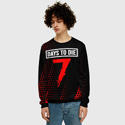 Свитшот мужской 7 DAYS TO DIE Полутона, цвет: 3D-черный — фото 2