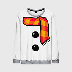 Свитшот мужской Snowman Outfit, цвет: 3D-меланж