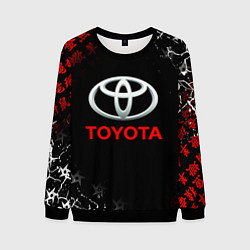 Свитшот мужской TOYOTA JAPAN RED STYLE ТОЙОТА ЯПОНИЯ, цвет: 3D-черный