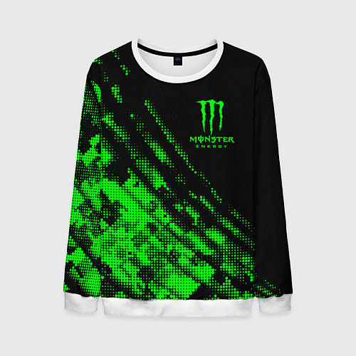Мужской свитшот Monster Energy Текстура / 3D-Белый – фото 1