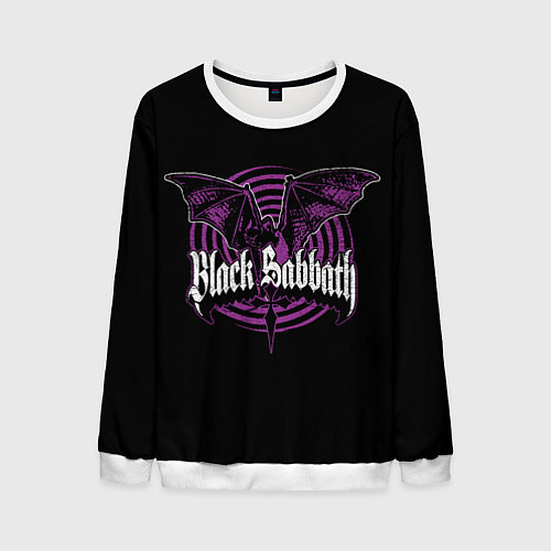 Мужской свитшот Black Sabbat Bat / 3D-Белый – фото 1