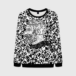 Свитшот мужской QR-code Nordic Gamer, цвет: 3D-черный