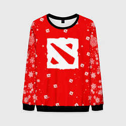 Свитшот мужской НОВОГОДНИЙ ДОТА 2 НОВЫЙ ГОД DOTA 2, цвет: 3D-черный