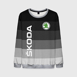 Свитшот мужской SKODA, ШКОДА ГРАДИЕНТ, цвет: 3D-меланж