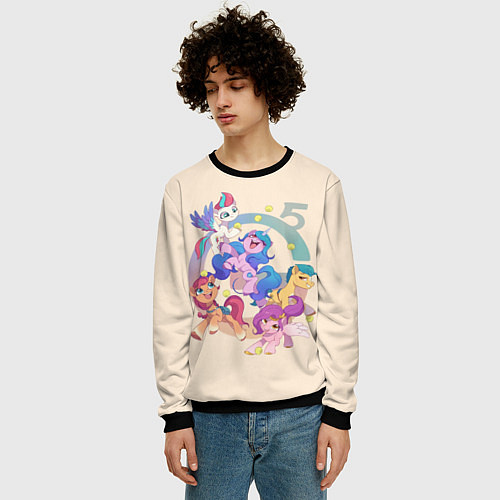 Мужской свитшот G5 My Little Pony / 3D-Черный – фото 3