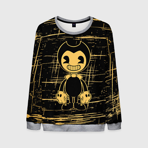 Мужской свитшот Bendy and the ink machine - Бенди / 3D-Меланж – фото 1