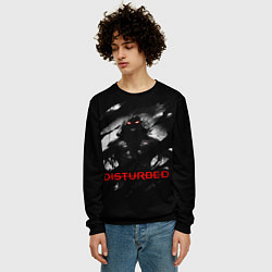 Свитшот мужской DISTURBED THE GUY ЛИЦО ДЕМОНА, цвет: 3D-черный — фото 2