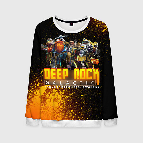 Мужской свитшот Deep Rock Galactic Герои / 3D-Белый – фото 1