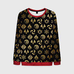 Мужской свитшот GOLDEN GENSHIN IMPACT PATTERN ЗОЛОТО ГЕНШИН ИМПАКТ