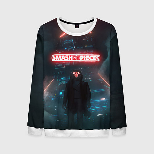Мужской свитшот Smash Into Pieces Big Bang Neon man / 3D-Белый – фото 1