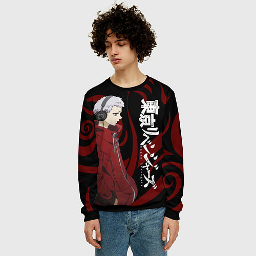 Мужской свитшот ТАКАШИ МИЦУЯ ТОСВА / 3D-Черный – фото 3